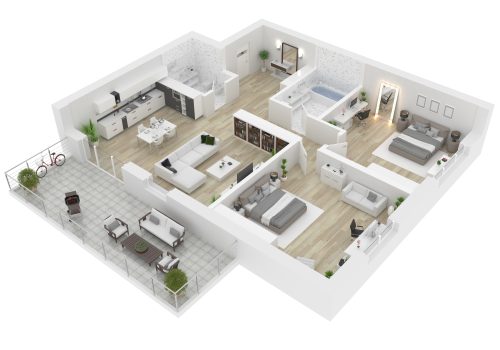 2 bedroom floor plan